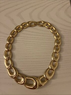 Gold Statement Link Necklace - Women's Fashion Jewelry